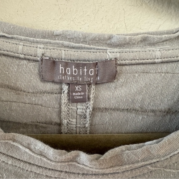 habitat clothes to live in XS muted grey blouse long sleeve blouse - Picture 3 of 4
